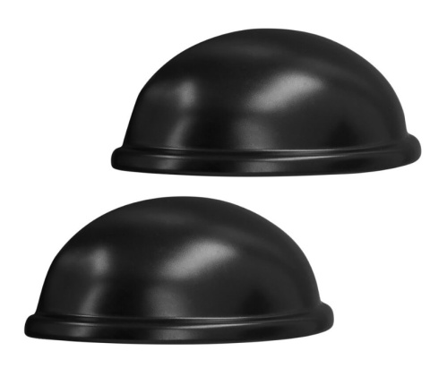 Uchwyt muszelka retro BLACK drzwiczek szafek mebli czarny Uchwyt muszelka retro BLACK drzwiczek szafek mebli czarny