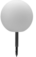 Lampa biała KULA IP44 LED solar słoneczny 30cm wbijana Lampa biała KULA IP44 LED solar słoneczny 30cm wbijana