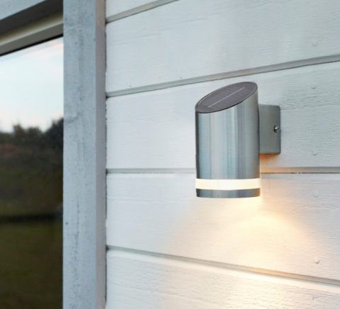 Lampa kinkiet dół RAST IP44 LED solar słoneczny ścienna Lampa kinkiet dół RAST IP44 LED solar słoneczny ścienna