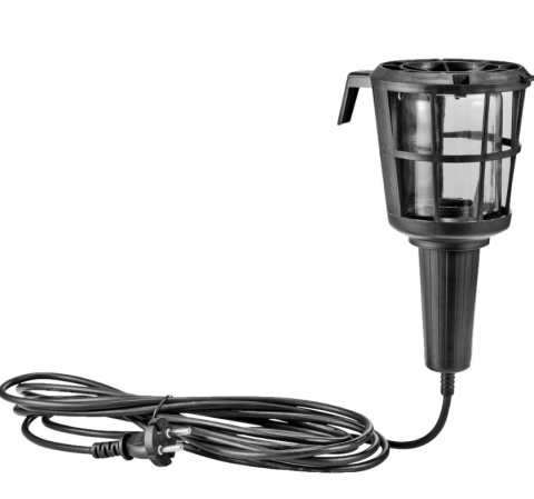 Lampka Warsztatowa 5m guma szklany bezpieczny klosz Lampka Warsztatowa 5m guma szklany bezpieczny klosz
