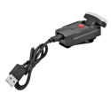 Lampka LED na daszek czapki AKU regulacja kąta USB Lampka LED na daszek czapki AKU regulacja kąta USB