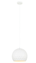 Lampa wisząca GRELIUM 25cm MDM-2956/1Mitalux biała metalowa kula Lampa wisząca GRELIUM 25cm MDM-2956/1Mitalux biała metalowa kula