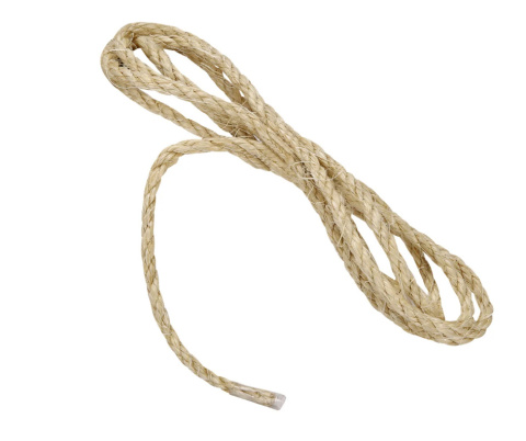 Linka sizalowa 15m 6mm sznur agawy wytrzymały naturalny Linka sizalowa 15m 6mm sznur agawy wytrzymały naturalny