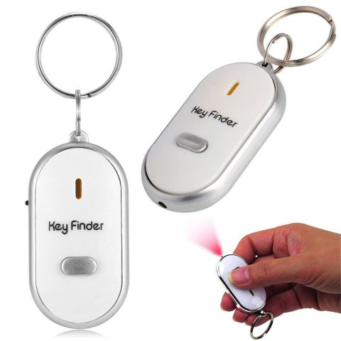 Brelok lokalizator do kluczy na gwizd z diodą podświetlającą led key finder Brelok lokalizator do kluczy na gwizd z diodą podświetlającą led key finder