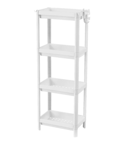 IDEALNA półka łazienkowa biała 4 półkami 100cm tworzywo haczuk IDEALNA półka łazienkowa biała 4 półkami 100cm tworzywo haczuk