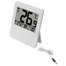 Termometr wew zew zegar baterie czujnik zew kabel 35cm Termometr wew zew zegar baterie czujnik zew kabel 35cm
