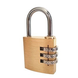 Kłódka szyfr pin 3 cyfrowy kod mosiądz 2mm rozstaw 4mm Kłódka szyfr pin 3 cyfrowy kod mosiądz 2mm rozstaw 4mm