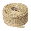 Linka sizalowa 15m 6mm sznur agawy wytrzymały naturalny Linka sizalowa 15m 6mm sznur agawy wytrzymały naturalny