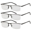 Okulary czytania 3 szt 2,5 metalowa oprawka Okulary czytania 3 szt 2,5 metalowa oprawka