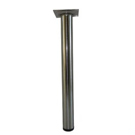 Noga stołu KSERO 30x3,0cm metalowa chrom czarny Noga stołu KSERO 30x3,0cm metalowa chrom czarny