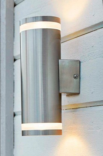 Lampa kinkiet góra dół RUST IP44 INOX kinkiet ścienny stalowa ogrodowa Lampa kinkiet góra dół RUST IP44 INOX kinkiet ścienny stalowa ogrodowa