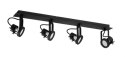 Lampa plafon TECHNIK BLACK 4 67cm GU10 czarny metal  