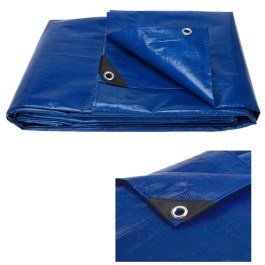 Plandeka 3 m x 2 m MINOWA oczkowana niebieska Plandeka 3 m x 2 m MINOWA oczkowana niebieska