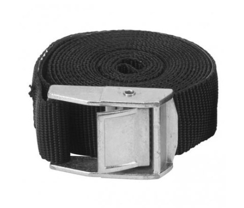 Pas ściągający 2x 2,5m 25mm max obc.250 kg czarny Pas ściągający 2x 2,5m 25mm max obc.250 kg czarny
