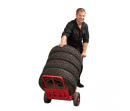 Wózek magazynowy OPONY 200kg duże koła
