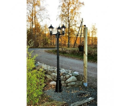 LAMPA Oświetlenie LATARNIA 195cm czarna 3x60W DEWA LAMPA Oświetlenie LATARNIA 195cm czarna 3x60W DEWA