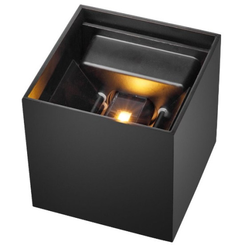 Kinkiet kostka czarny regulowany lampa LED UP/DOWN Kinkiet kostka czarny regulowany lampa LED UP/DOWN