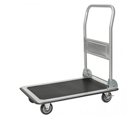 Wózek platformowy 150kg sklepowy bagażowy malowany proszkowo Wózek platformowy 150kg sklepowy bagażowy malowany proszkowo
