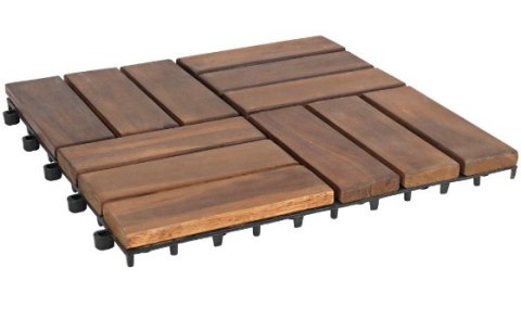 Płytka tarasowa ogrodowa 5szt 30x30cm akacjowe drewno Płytka tarasowa ogrodowa 5szt 30x30cm akacjowe drewno