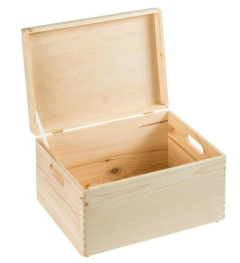 Pojemnik pokrywa skrzynka CRUZ 40x24x30cm pojemność 28,8l sosna Pojemnik pokrywa skrzynka CRUZ 40x24x30cm pojemność 28,8l sosna
