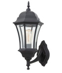 Kinkiet lampa Klasyczna czarna 52cm IP44 metal 60W