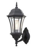 Kinkiet lampa Klasyczna czarna 52cm IP44 metal 60W