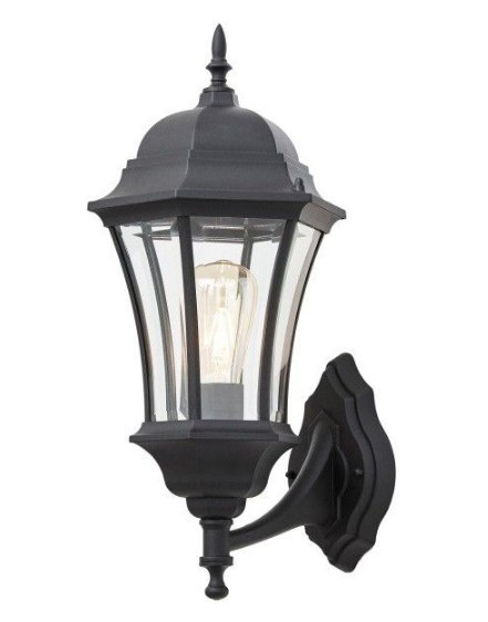 Kinkiet lampa Klasyczna czarna 52cm IP44 metal 60W Kinkiet lampa Klasyczna czarna 52cm IP44 metal 60W