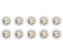 Lampa punktowa taras 45mm LED IP67 12V ciepła 10szt MAXI