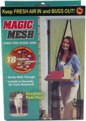 Moskitiera drzwi magnesami 206x100,5cm trwała mocna Moskitiera drzwi magnesami 206x100,5cm trwała mocna
