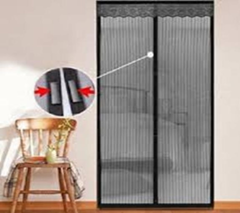 Moskitiera drzwi magnesami 206x100,5cm trwała mocna Moskitiera drzwi magnesami 206x100,5cm trwała mocna