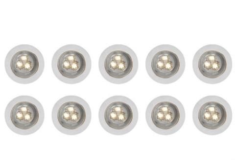10szt LED punktowych 45mm tarasowych sufitowych IP67 10szt LED punktowych 45mm tarasowych sufitowych IP67