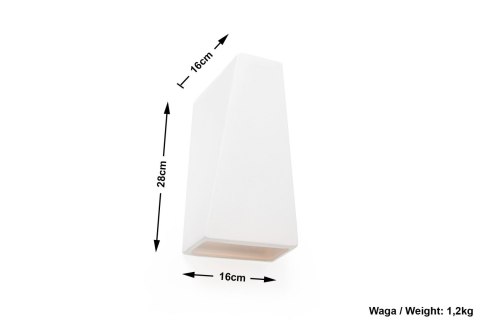 Kinkiet Ceramiczny FUTURO ścienna domowa lampa nowoczesna Kinkiet Ceramiczny FUTURO ścienna domowa lampa nowoczesna