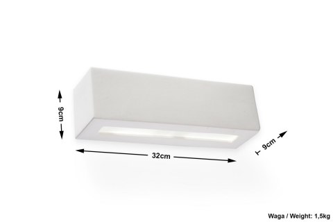 Kinkiet Ceramiczny VEGA ścienna domowa lampa nowoczesna Kinkiet Ceramiczny VEGA ścienna domowa lampa nowoczesna