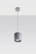 Lampa Wisząca ORBIS 1 Szara żyrandol kuchnia salon pokój