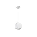 Lampa Wisząca QUAD 1 Biała żyrandol kuchnia salon pokój