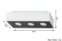 Plafon MONO 3 Biały sufit sufitowa lampa spot punkt