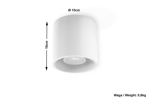 Plafon ORBIS 1 Biały sufit sufitowa lampa spot punkt Plafon ORBIS 1 Biały sufit sufitowa lampa spot punkt