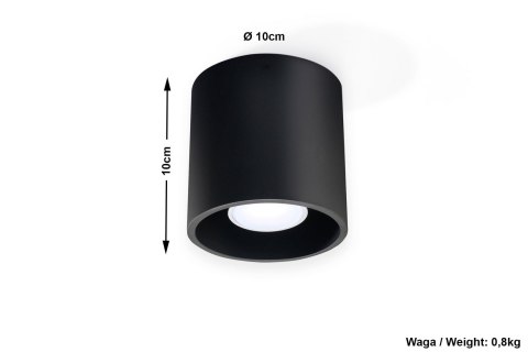 Plafon ORBIS 1 Czarny sufit sufitowa lampa spot punkt Plafon ORBIS 1 Czarny sufit sufitowa lampa spot punkt