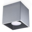 Plafon QUAD 1 Szary sufit sufitowa lampa spot punkt