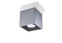 Plafon QUAD 1 Szary sufit sufitowa lampa spot punkt