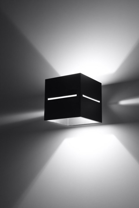 Kinkiet LOBO Czarny ścienna domowa lampa nowoczesna Kinkiet LOBO Czarny ścienna domowa lampa nowoczesna