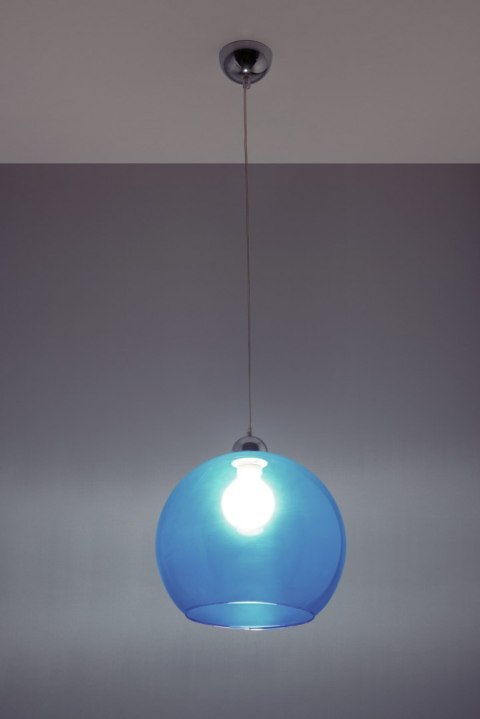 Lampa Wisząca BALL Błękitna żyrandol kuchnia salon pokój Lampa Wisząca BALL Błękitna żyrandol kuchnia salon pokój