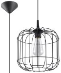 Lampa Wisząca Celta Czarna żyrandol kuchnia salon pokój