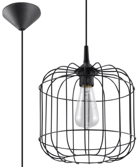 Lampa Wisząca Celta Czarna żyrandol kuchnia salon pokój Lampa Wisząca Celta Czarna żyrandol kuchnia salon pokój
