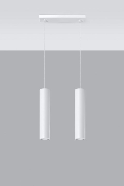 Lampa Wisząca LAGOS 2 Biały żyrandol kuchnia salon pokój Lampa Wisząca LAGOS 2 Biały żyrandol kuchnia salon pokój