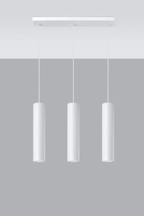 Lampa Wisząca LAGOS 3 Biały żyrandol kuchnia salon pokój Lampa Wisząca LAGOS 3 Biały żyrandol kuchnia salon pokój