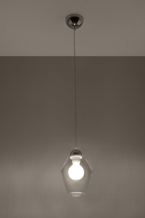 Lampa Wisząca SILVIA przezroczysta żyrandol kuchnia salon pokój Lampa Wisząca SILVIA przezroczysta żyrandol kuchnia salon pokój