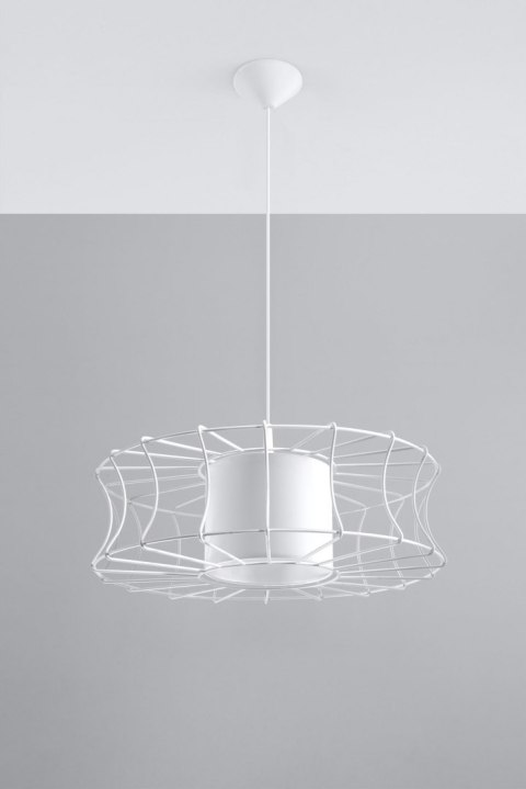 Lampa Wisząca Salerno Biała żyrandol kuchnia salon pokój Lampa Wisząca Salerno Biała żyrandol kuchnia salon pokój