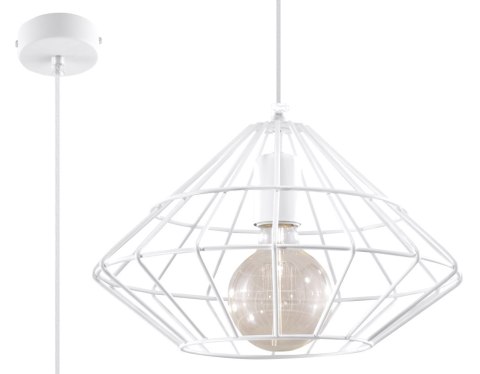 Lampa Wisząca Umberto Biała żyrandol kuchnia salon pokój Lampa Wisząca Umberto Biała żyrandol kuchnia salon pokój
