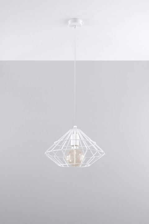 Lampa Wisząca Umberto Biała żyrandol kuchnia salon pokój Lampa Wisząca Umberto Biała żyrandol kuchnia salon pokój